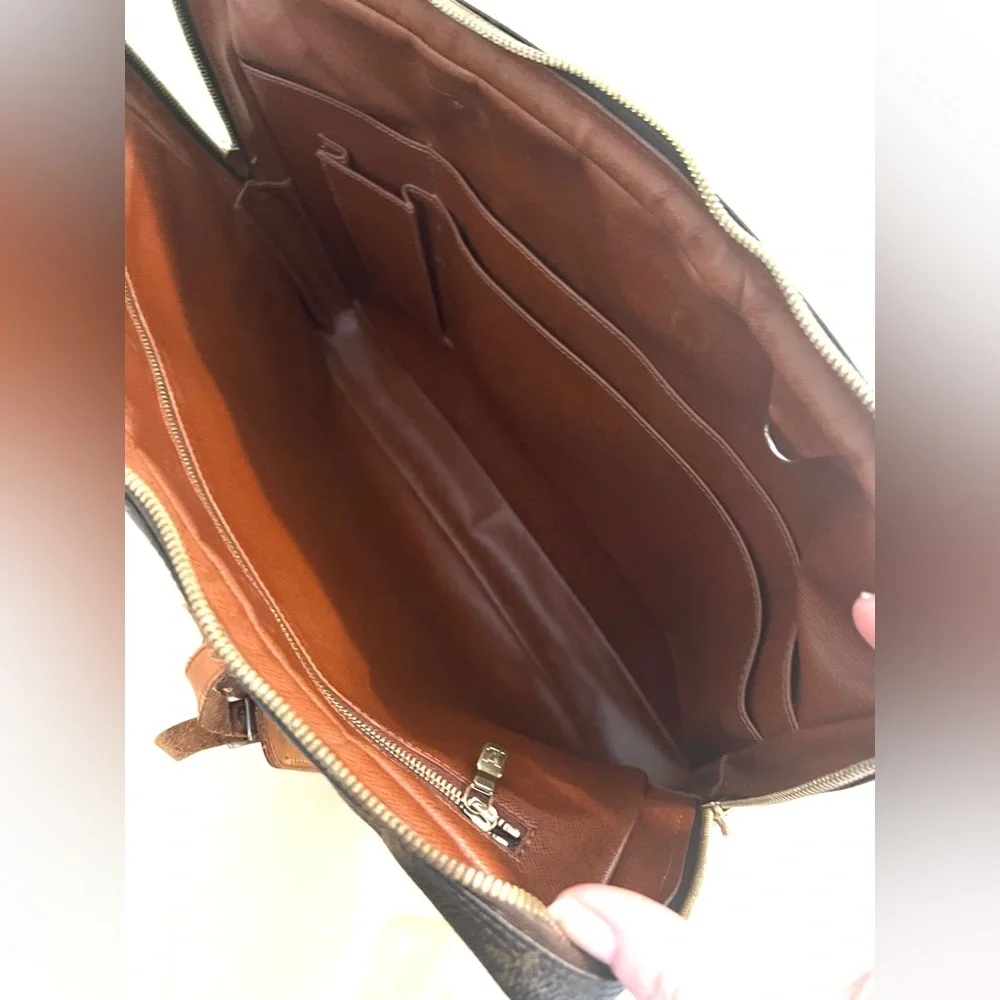 Louis Vuitton Porte Documents Voyage Monogram Briefcase Authentic - Picture 11 of 16